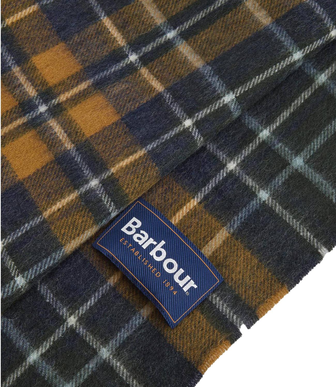 Barbour Sciarpa da Uomo - Forest/bronze Brown - 262musc0137