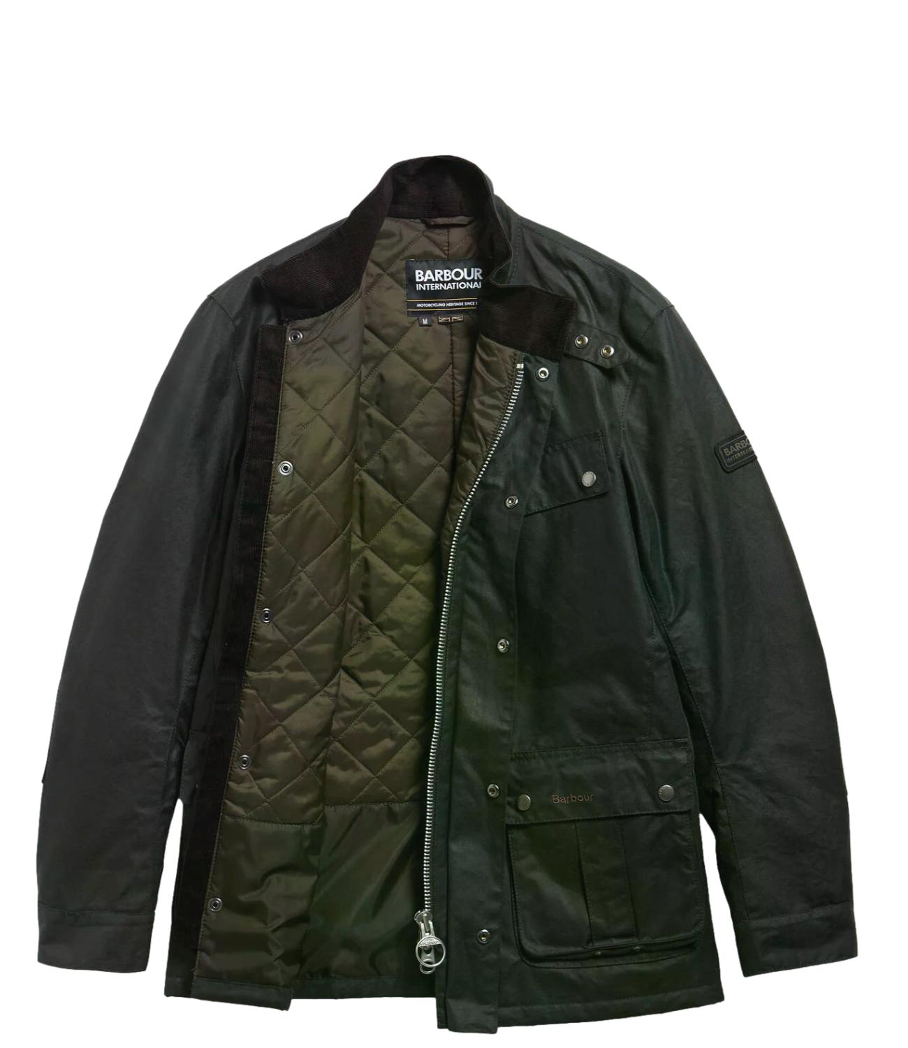 Barbour International Giacca da Uomo - Sage - 262mmwx0337