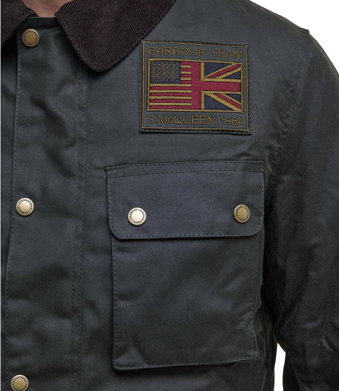 Barbour International Giacca da Uomo - Sage - 262mmwx1853