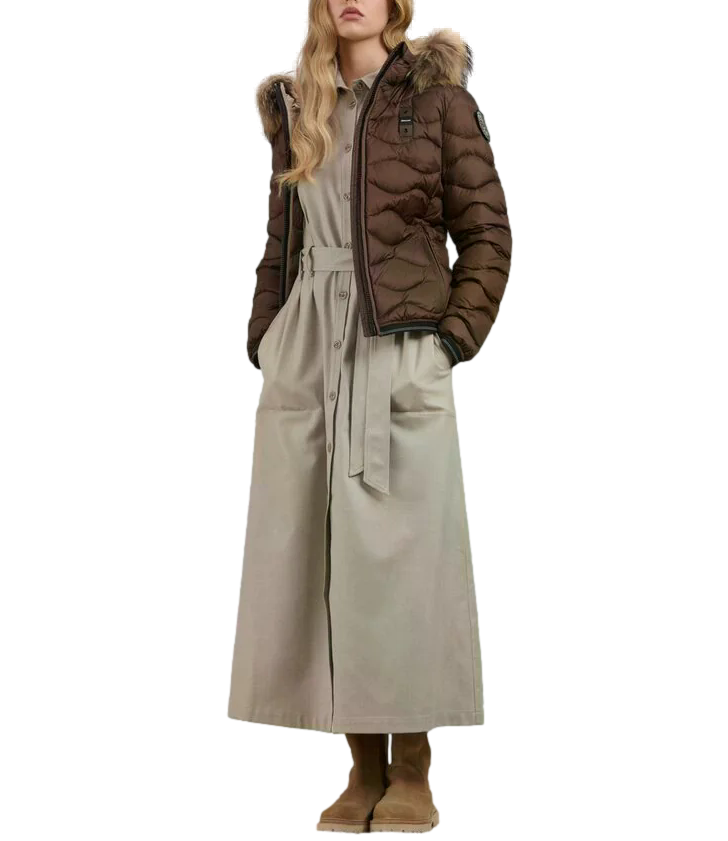 Blauer Giubbino da Donna - Brown 30b Int. Beige 301 - 26wbldc03034006047