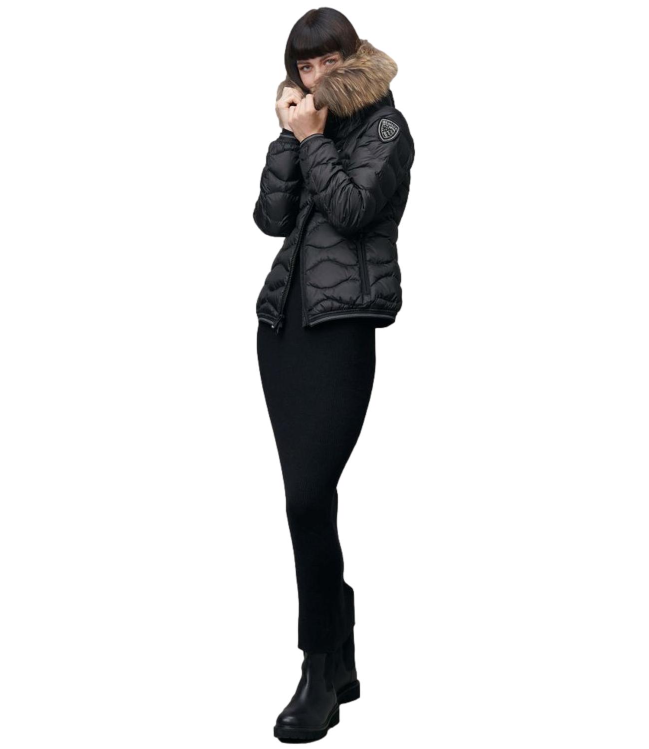 Blauer Giubbino da Donna - Nero Interno Beige 301 - 26wbldc03034006047