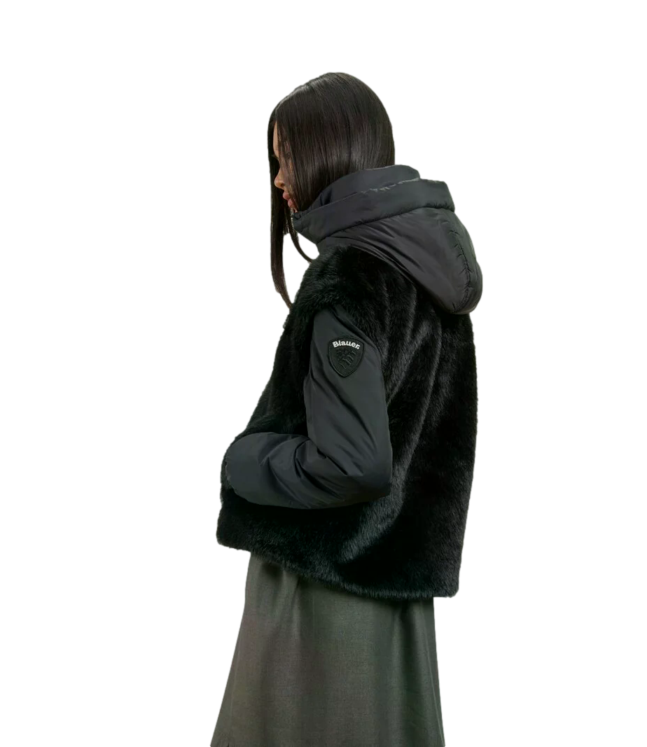Blauer Giubbino da Donna - Nero - 26wbldc04339007702