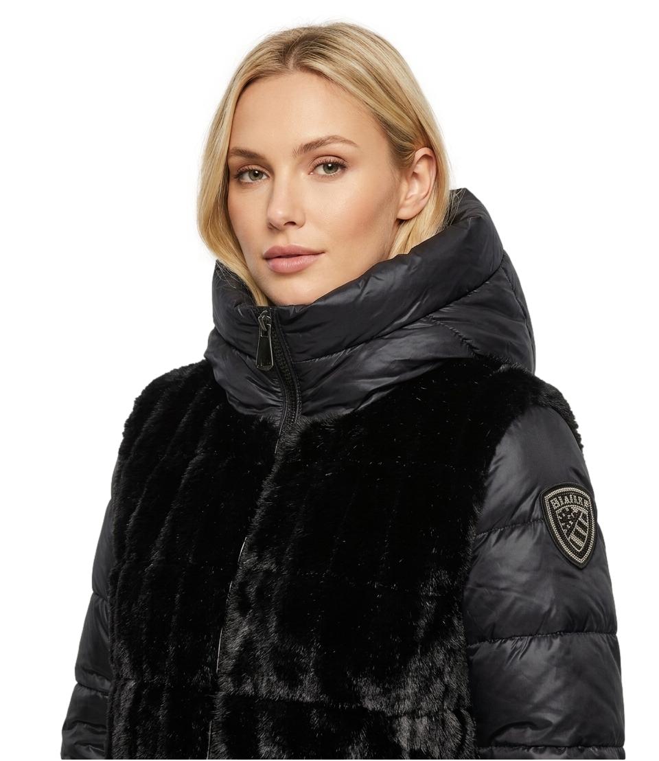 Blauer Impermeabile/Trench da Donna - Nero - 26wbldk01223007685