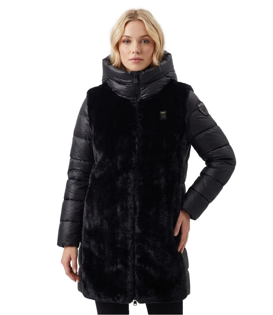 Blauer Impermeabile/Trench da Donna - Nero - 26wbldk01223007685
