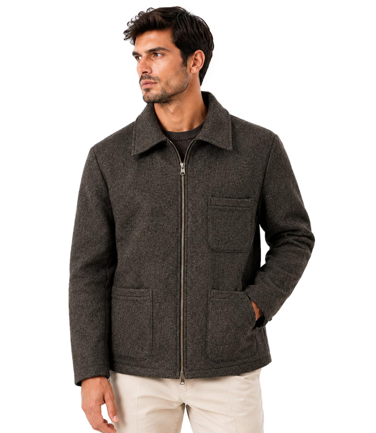 Bl'ker Giacca reversibile da Uomo - Brown - BlkM-W5048