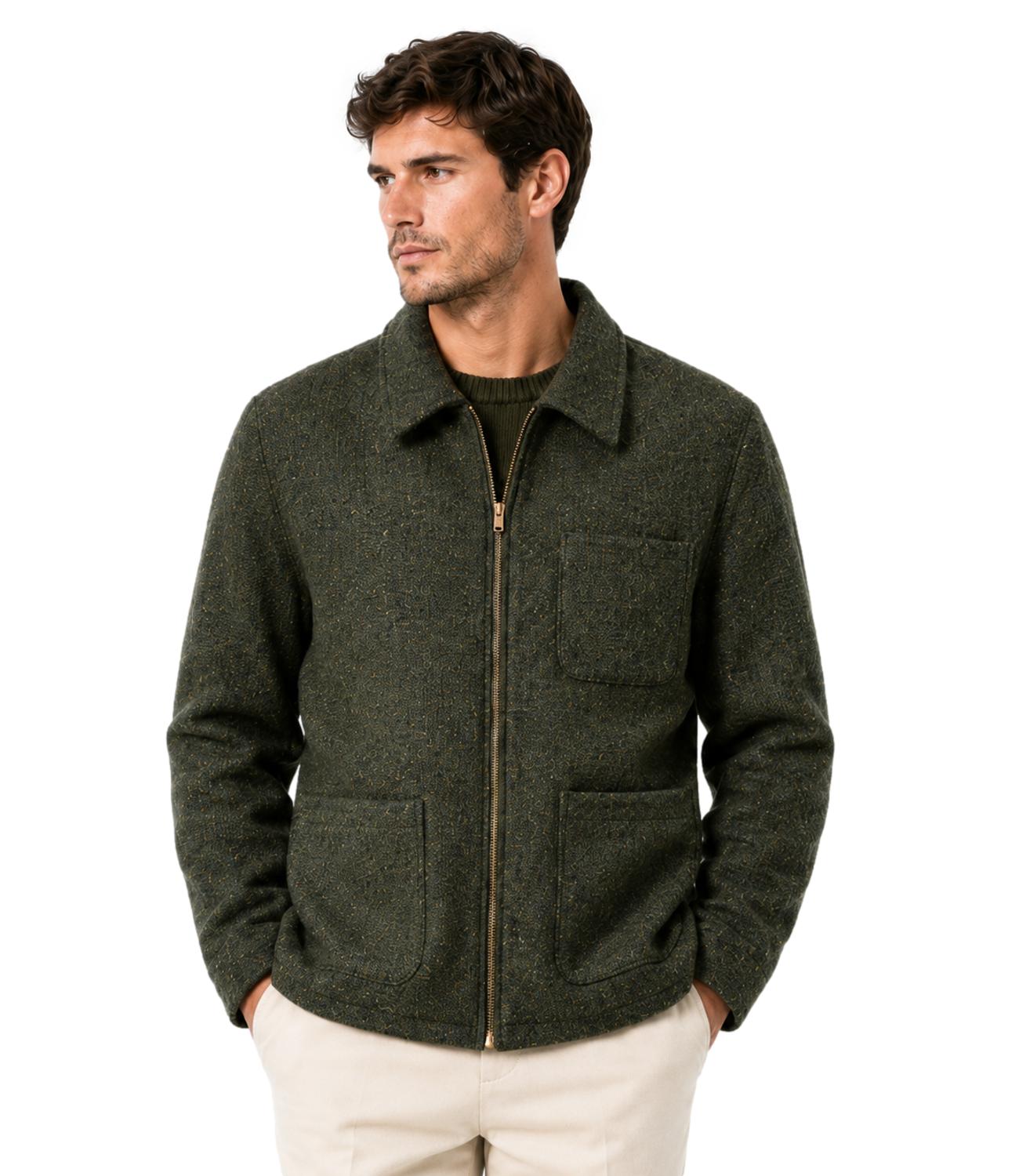 Bl'ker Giacca reversibile da Uomo - Green - BlkM-W5048