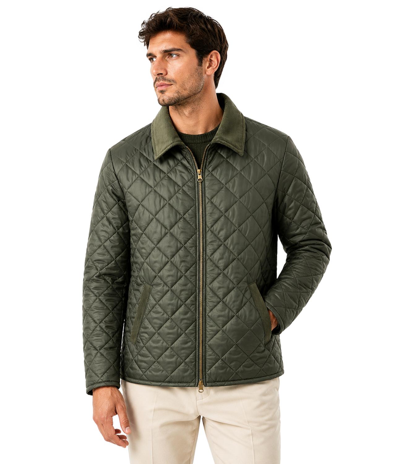 Bl'ker Giacca reversibile da Uomo - Green - BlkM-W5048