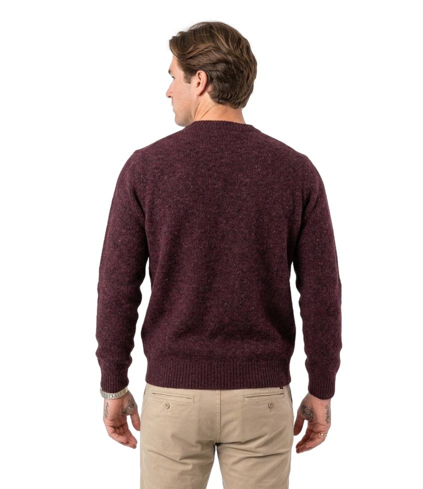 Bl'ker Pullover da Uomo - Bordeaux - Blkm W9001
