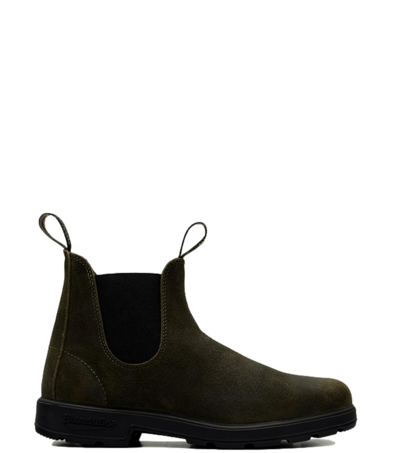 Blundstone Stivali da Unisex - Dark Olive Waxed Suede - 262m1615