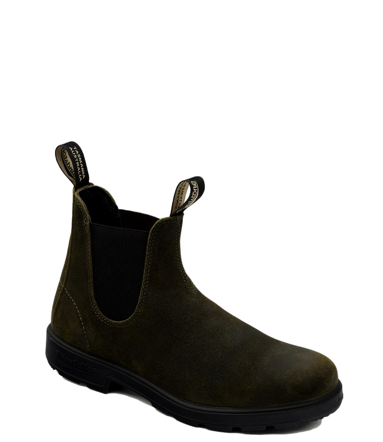 Blundstone Stivali da Unisex - Dark Olive Waxed Suede - 262m1615