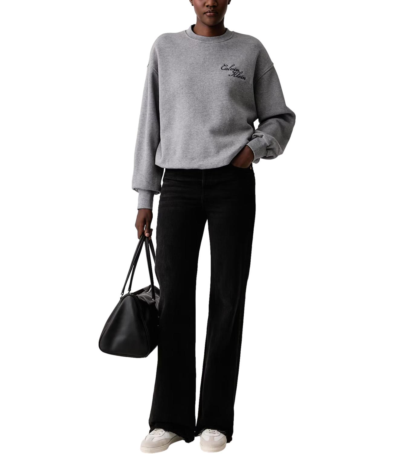 Calvin Klein Felpa da Donna - Medium Grey Heather - Lv047h250g