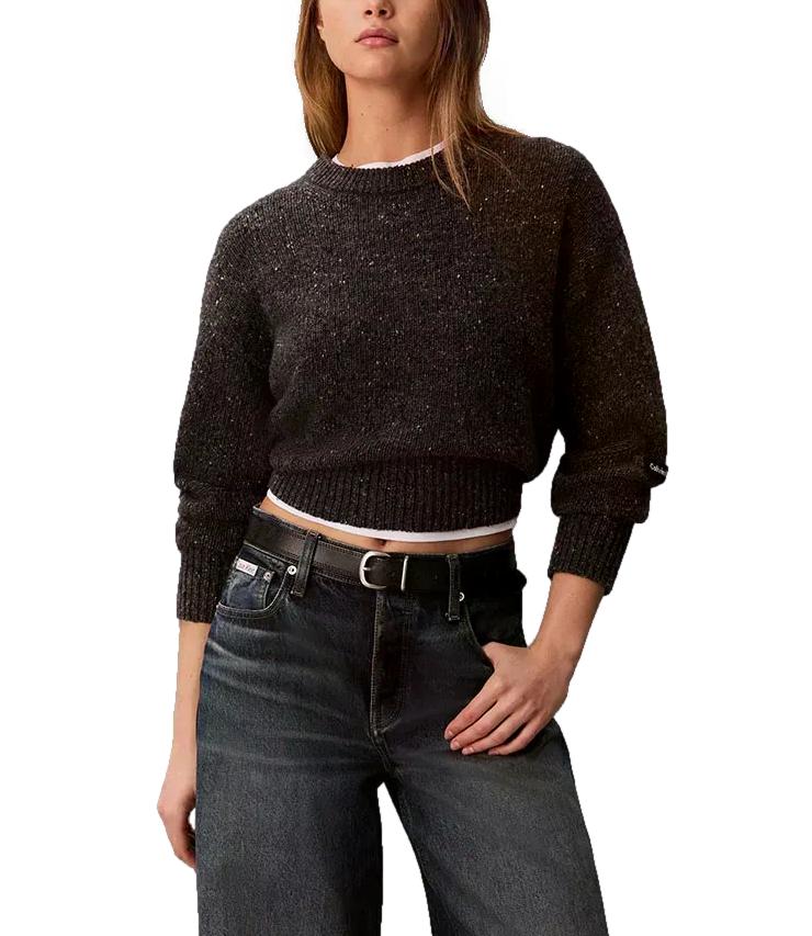 Calvin Klein Pullover da Donna - Gunmetal - Lv047h332g