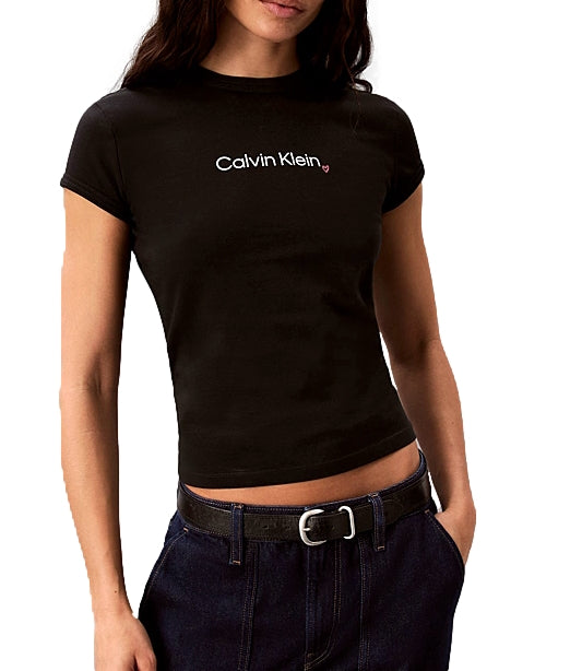 Calvin Klein T-Shirt da Donna - Black - Lv047h835g