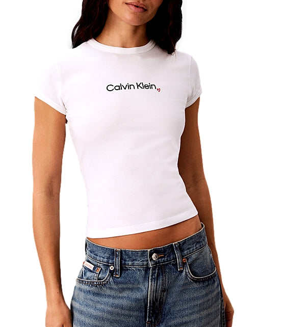 Calvin Klein T-Shirt da Donna - Bianco - Lv047h835g