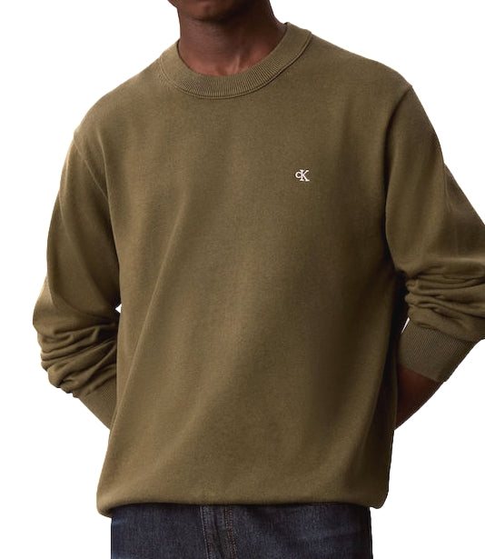 Calvin Klein Pullover da Uomo - Olive Night - Lv04rh325g