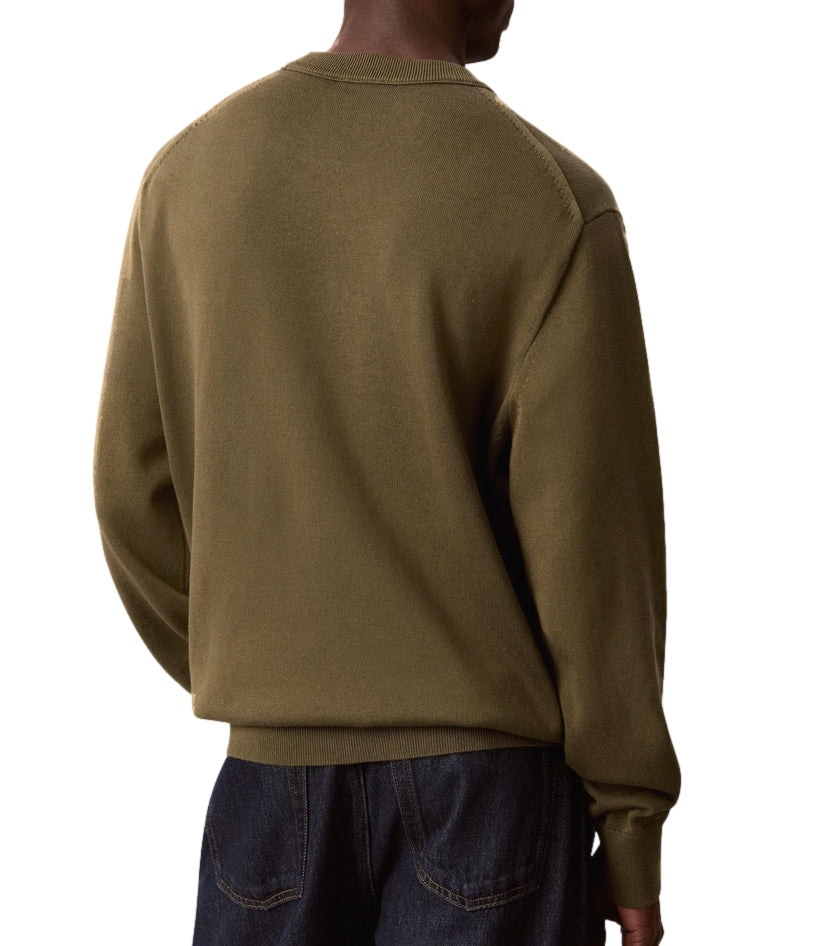 Calvin Klein Pullover da Uomo - Olive Night - Lv04rh325g