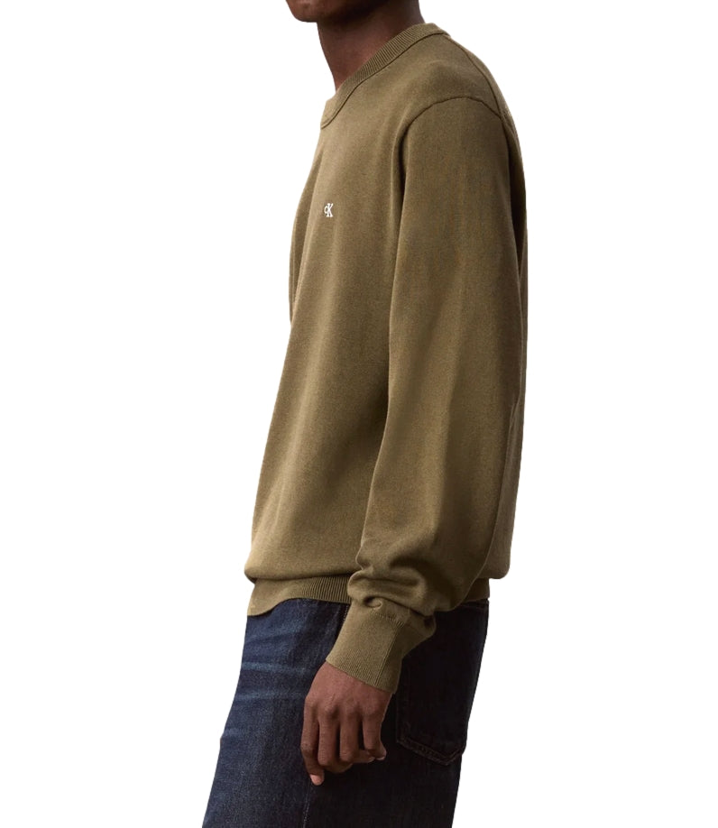 Calvin Klein Pullover da Uomo - Olive Night - Lv04rh325g