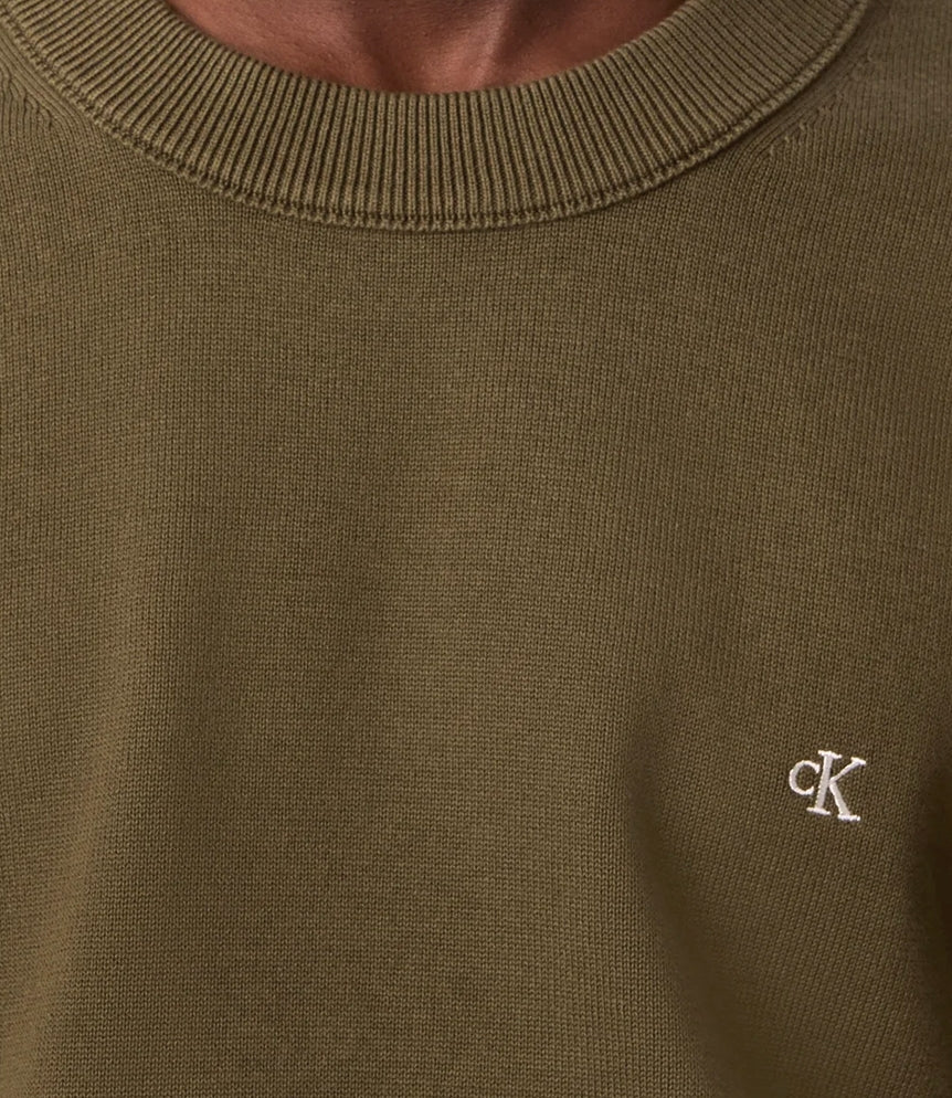 Calvin Klein Pullover da Uomo - Olive Night - Lv04rh325g
