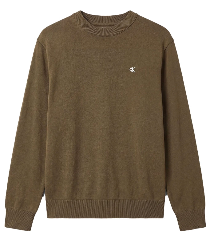 Calvin Klein Pullover da Uomo - Olive Night - Lv04rh325g