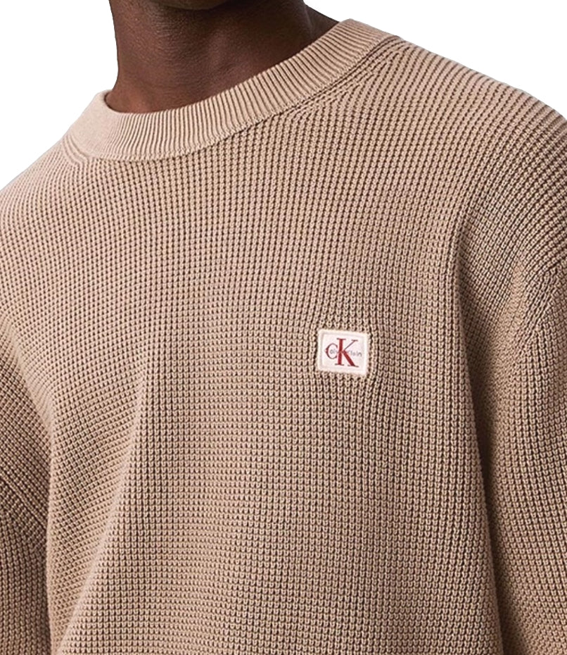 Calvin Klein Pullover da Uomo - Roasted Cashew - Lv04rh326g