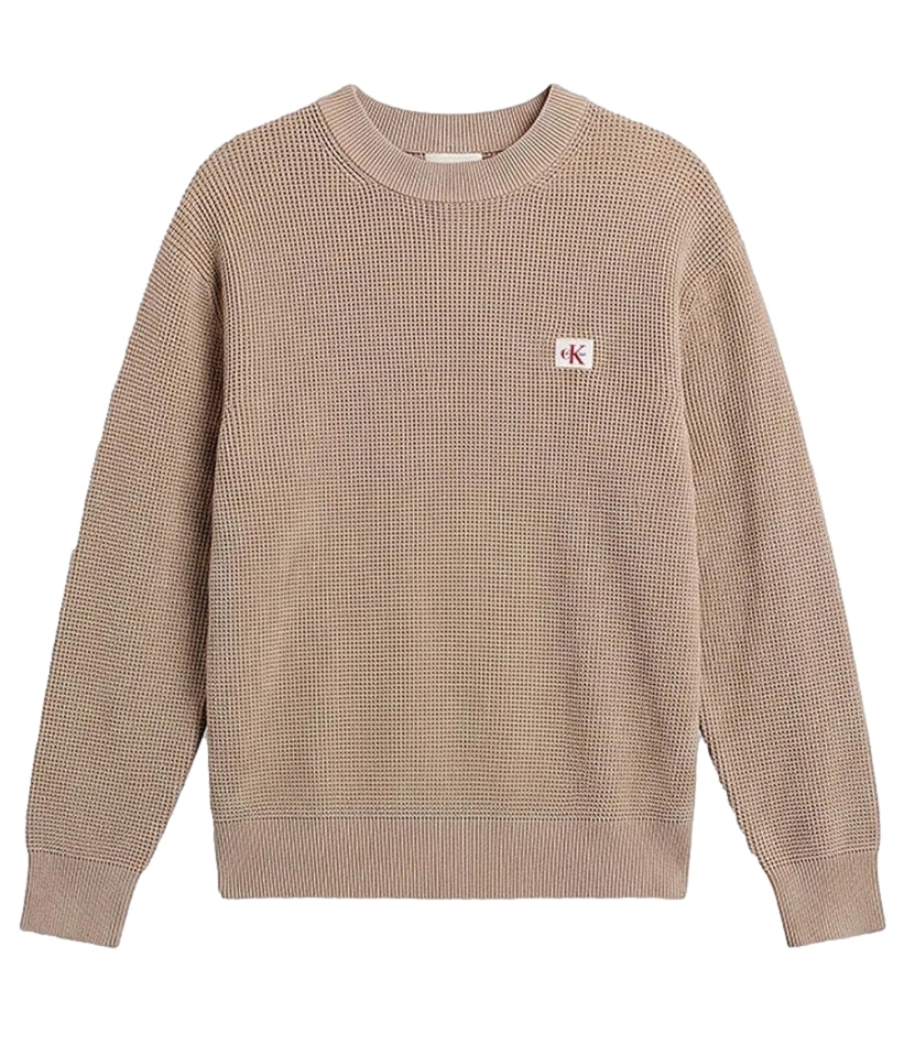 Calvin Klein Pullover da Uomo - Roasted Cashew - Lv04rh326g