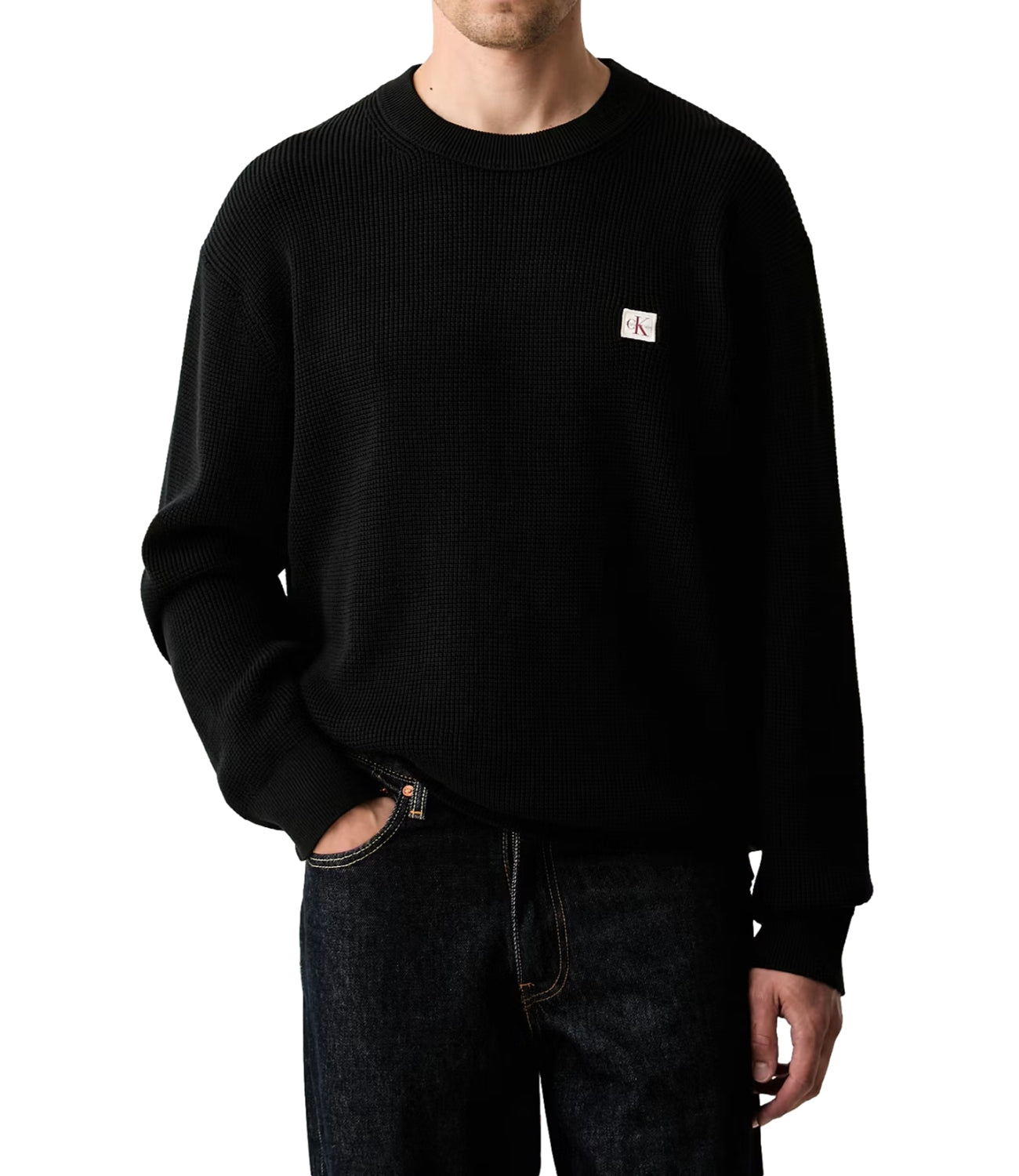 Calvin Klein Pullover da Uomo - Black - Lv04rh326g