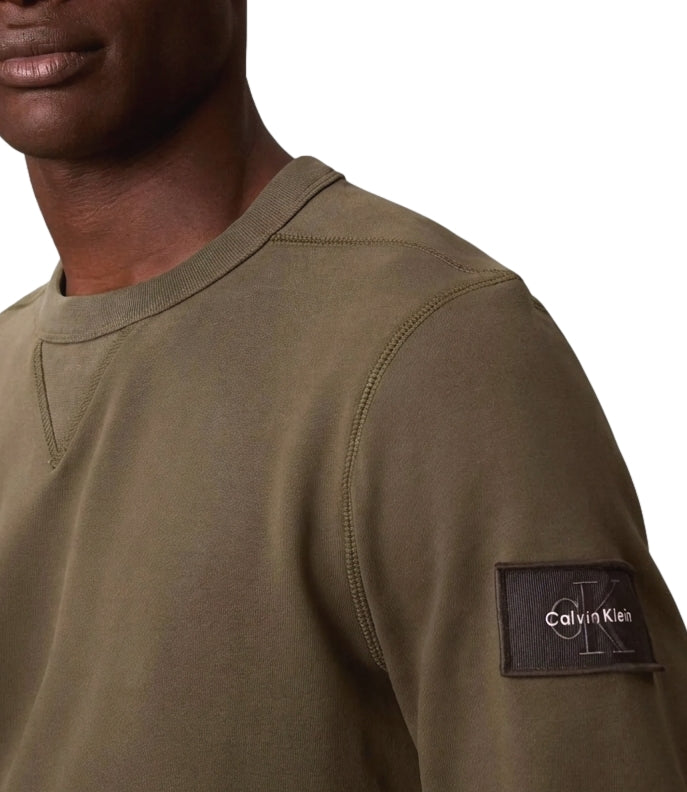 Calvin Klein Felpa da Uomo - Olive Night - Lv04rj200g