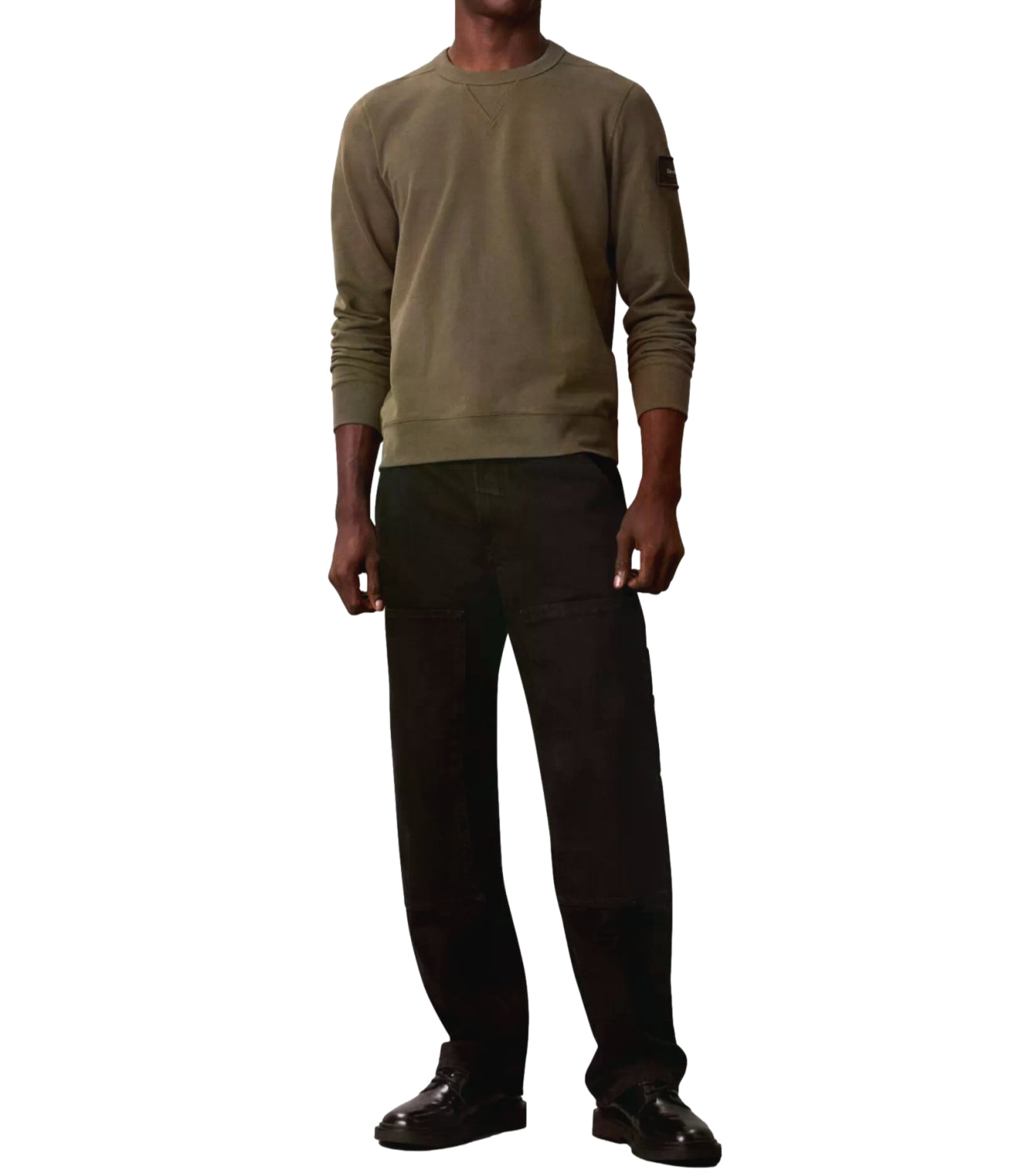 Calvin Klein Felpa da Uomo - Olive Night - Lv04rj200g