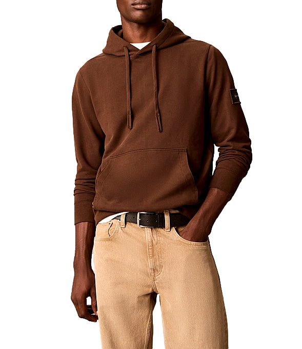 Calvin Klein Felpa cappuccio da Uomo - Brown Cork - Lv04rj201g