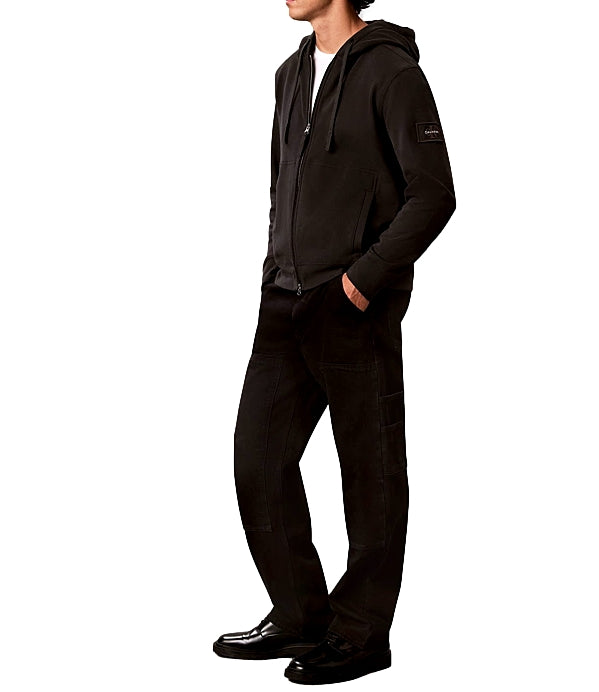 Calvin Klein Felpa cappuccio da Uomo - Black - Lv04rj202g