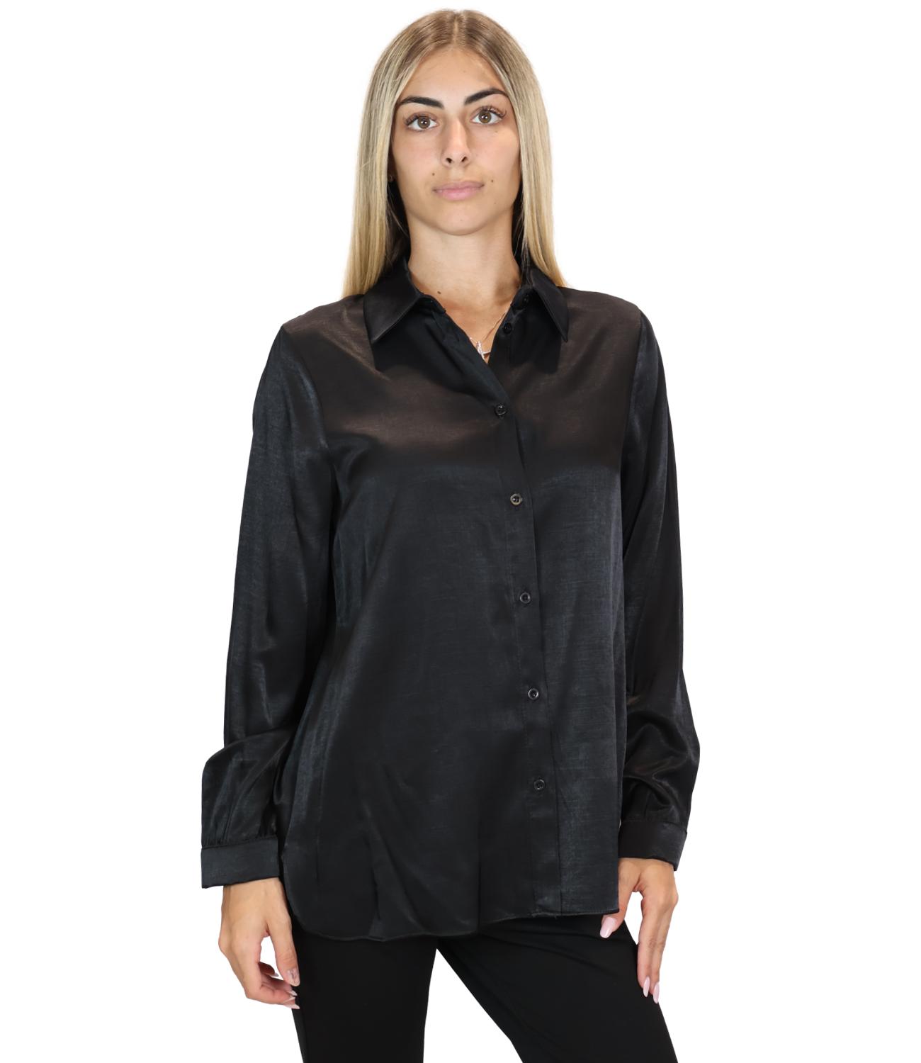 Dixie Camicia da Donna - Nero - C027b033