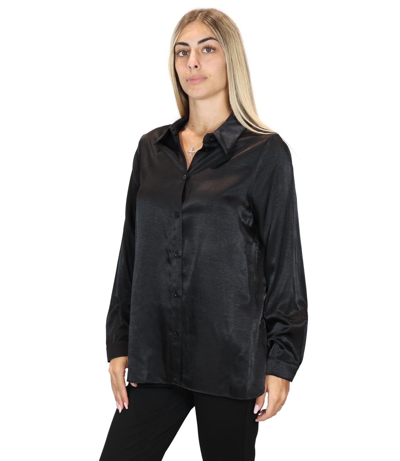 Dixie Camicia da Donna - Nero - C027b033