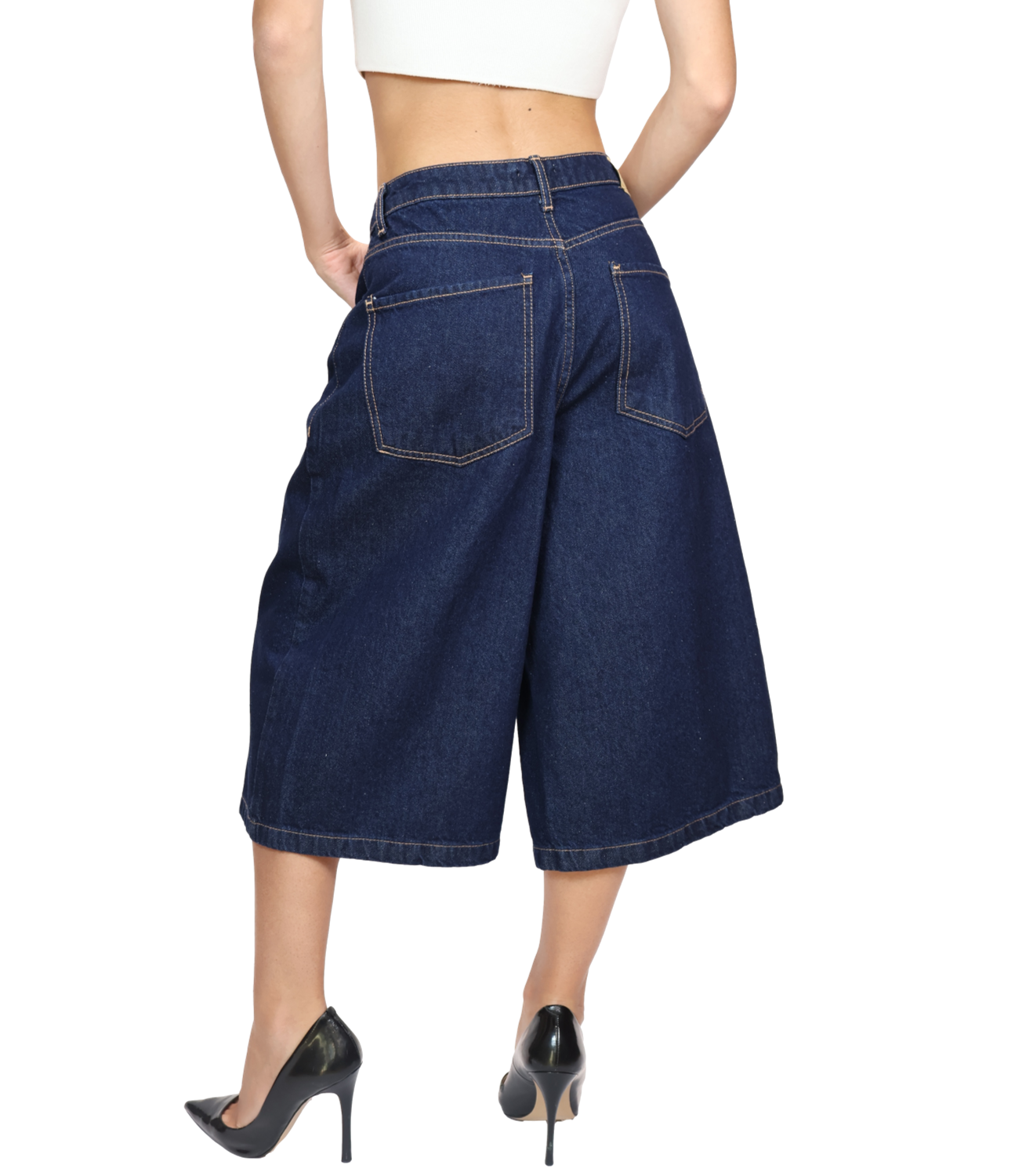 Dixie Bermuda da Donna - Denim - D881b015