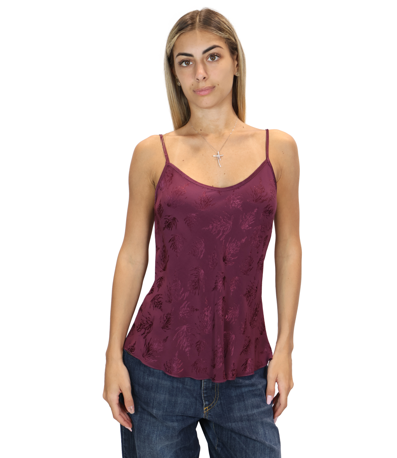 Dixie Top da Donna - Melanzana - R239b018
