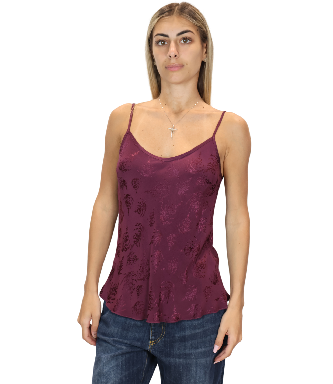 Dixie Top da Donna - Melanzana - R239b018