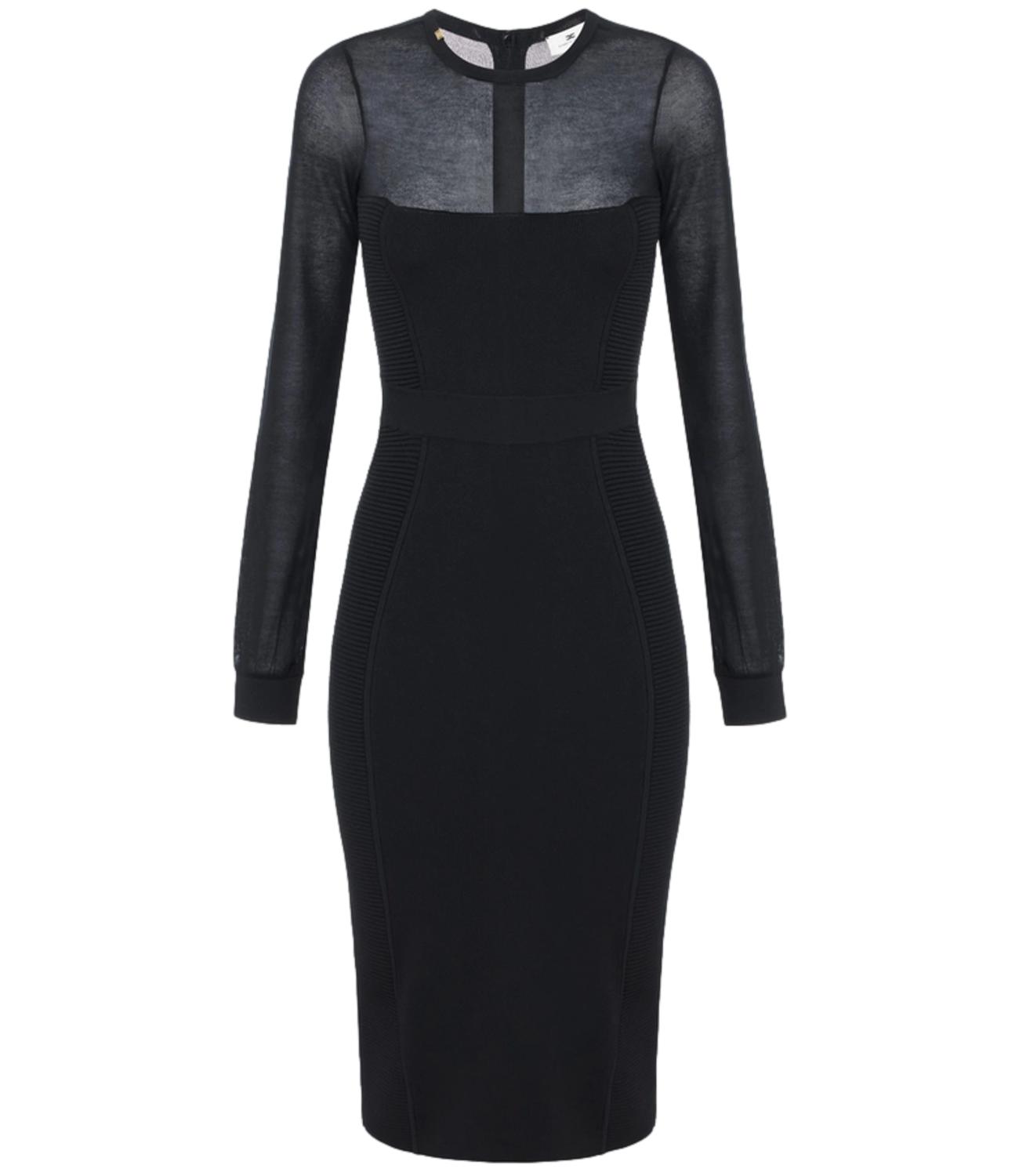EF Abito in maglia nero donna