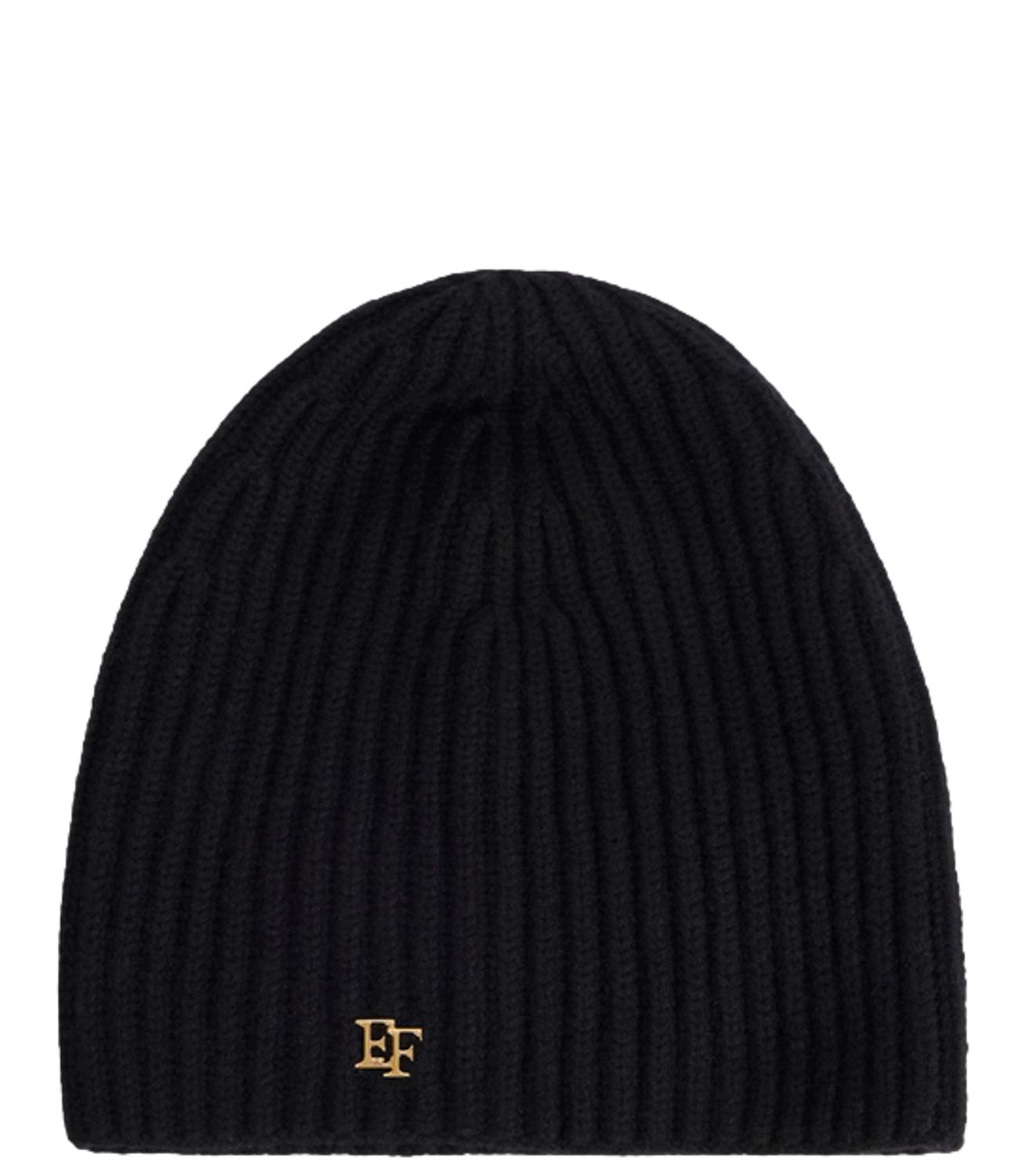 EF Berretto in cashmere nero donna