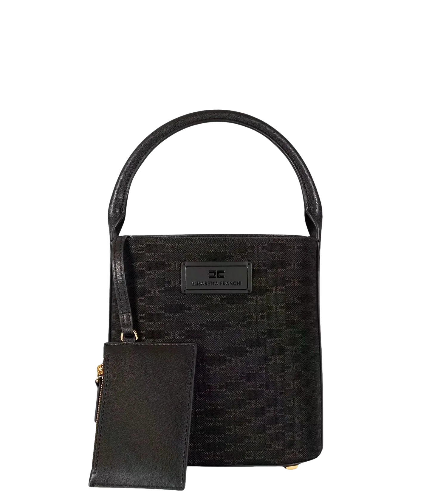 Borsa Elisabetta Franchi a secchiello con logo patch