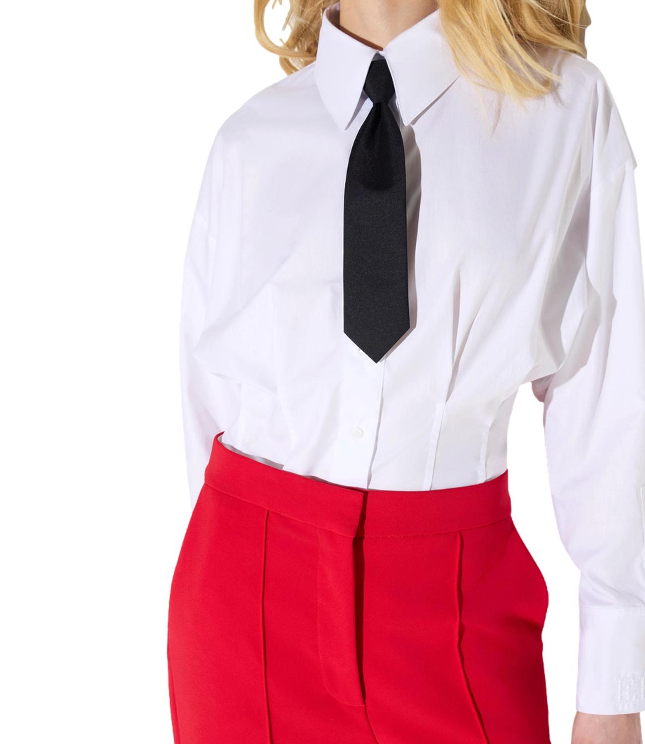 EF Camicia in popeline bianco donna