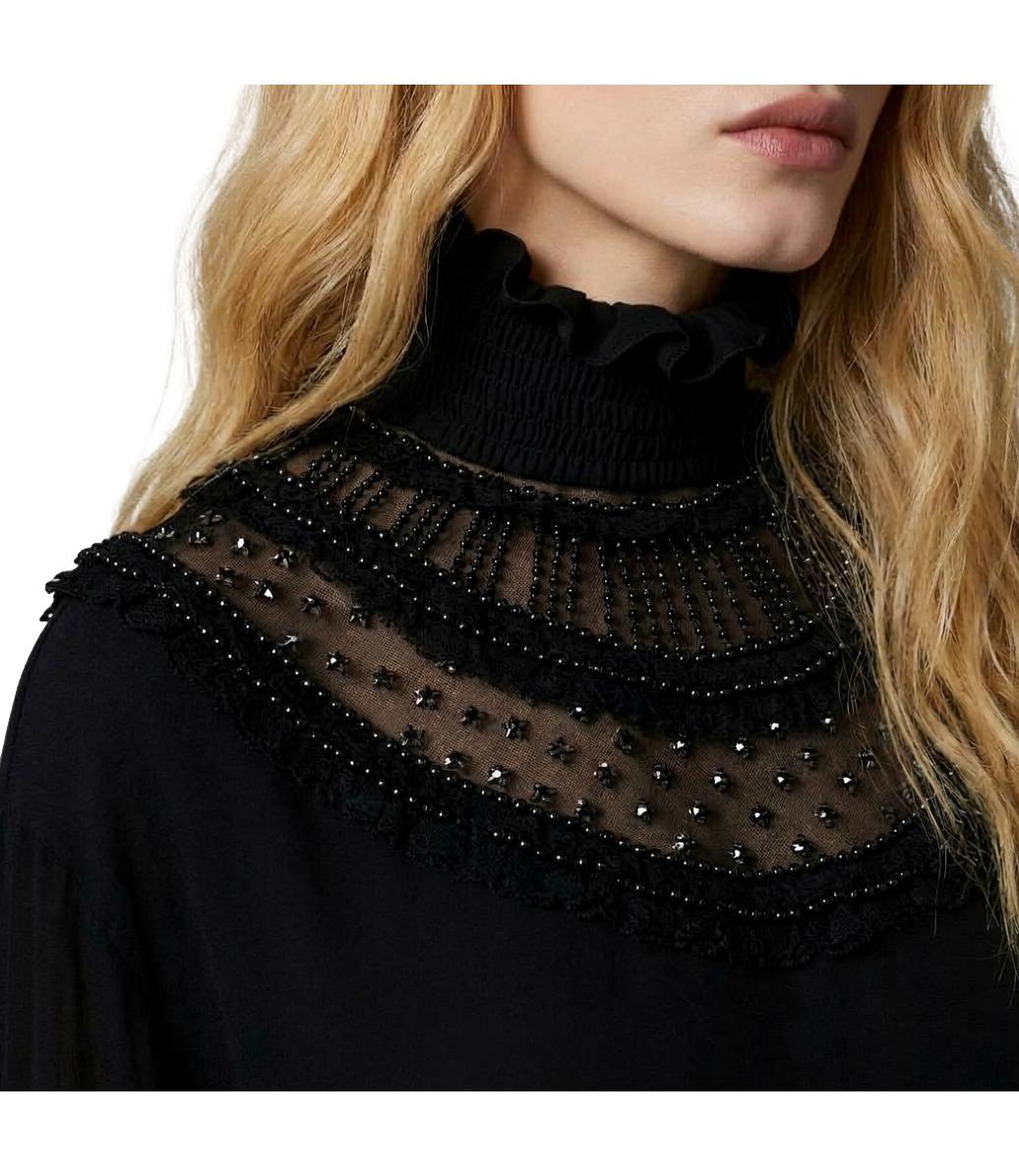 Elisabetta Franchi Camicia da Donna - Nero - Ca20367e2