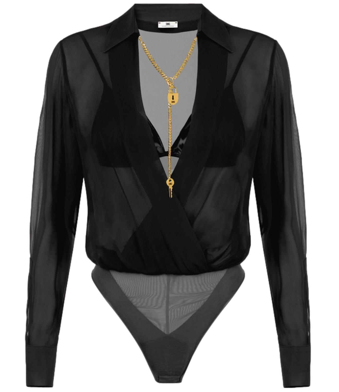 Elisabetta Franchi Camicia da Donna - Nero - Cb00966e2
