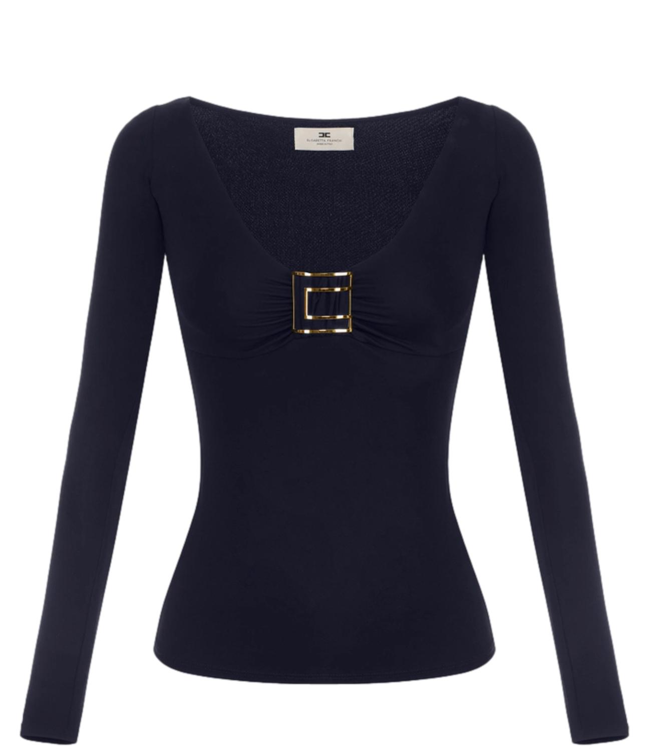 Elisabetta Franchi Maglia da Donna - Blu Notte - Md00567e2