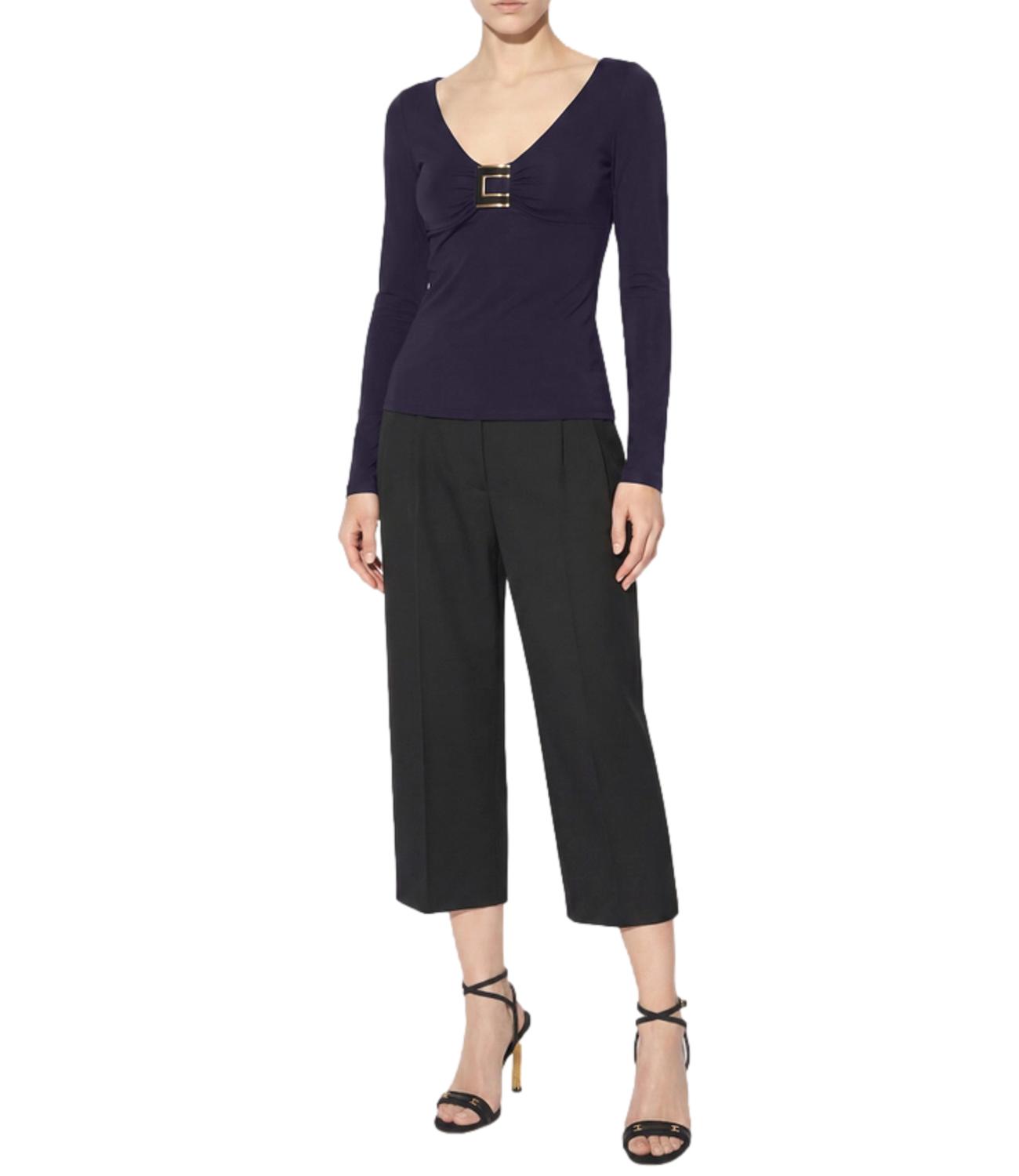 Elisabetta Franchi Maglia da Donna - Blu Notte - Md00567e2
