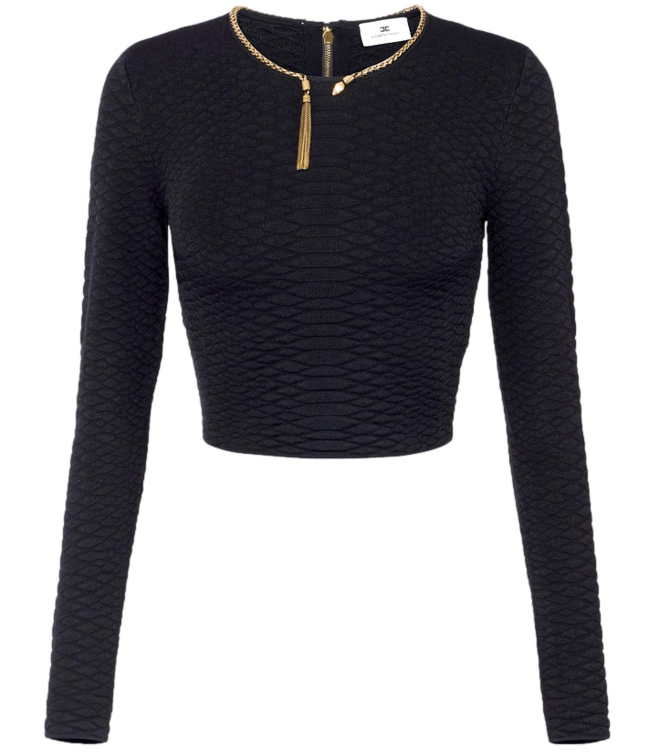 EF Maglia mancia lunga nero donna