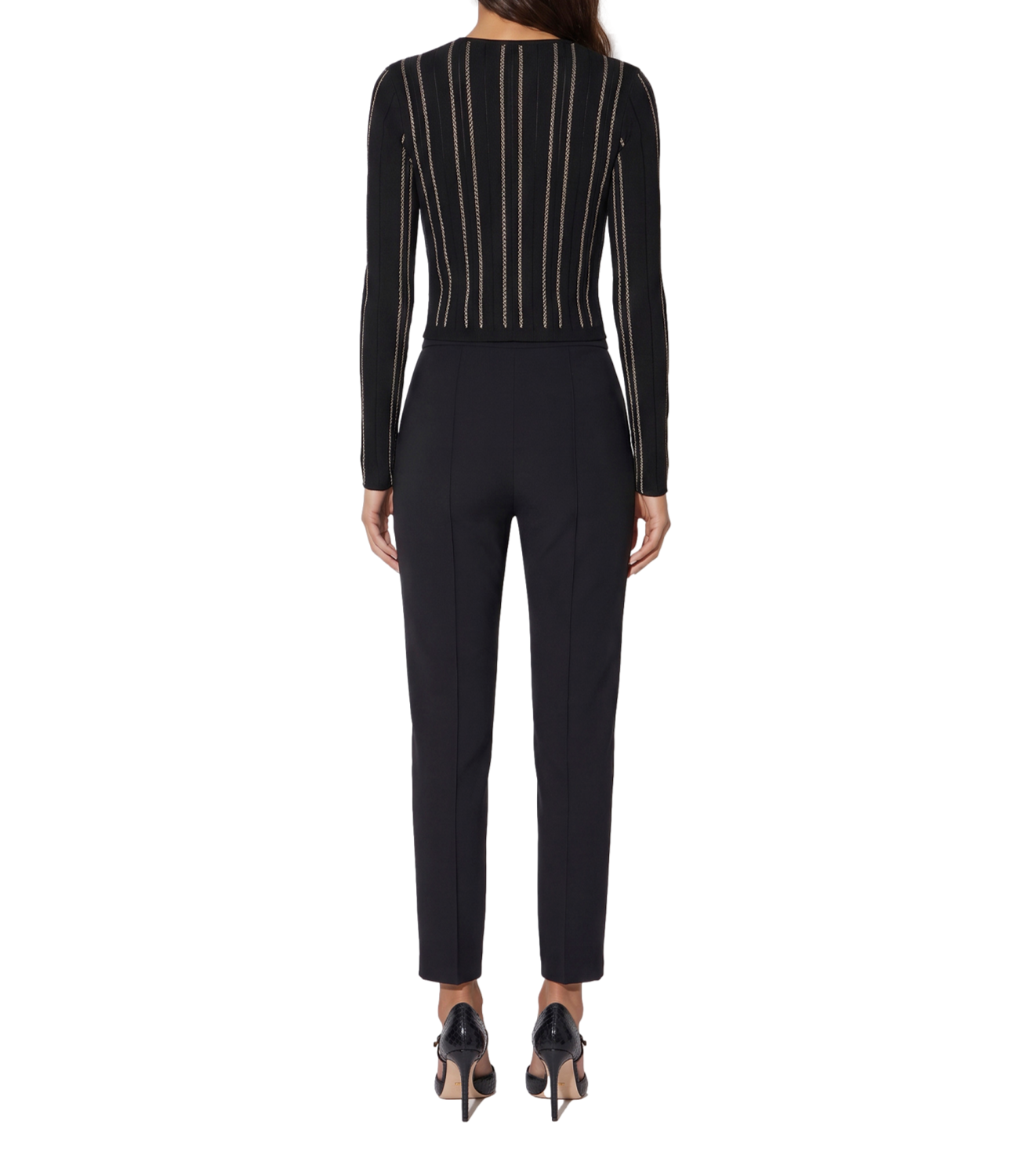 Elisabetta Franchi Maglia da Donna - Nero/burro - Mk38q67e2