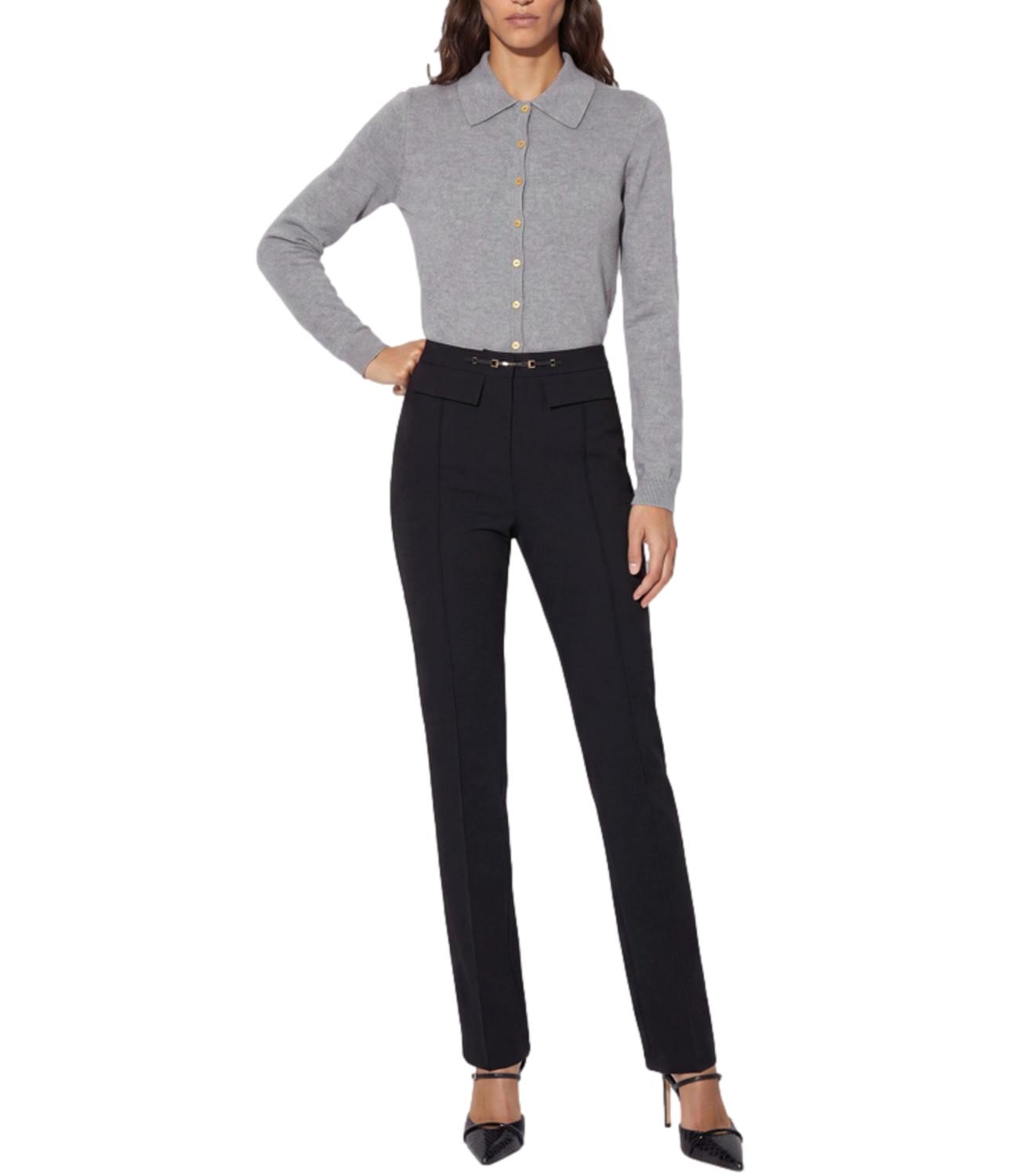 Elisabetta Franchi Pantalone da Donna - Nero - Pa19666e2