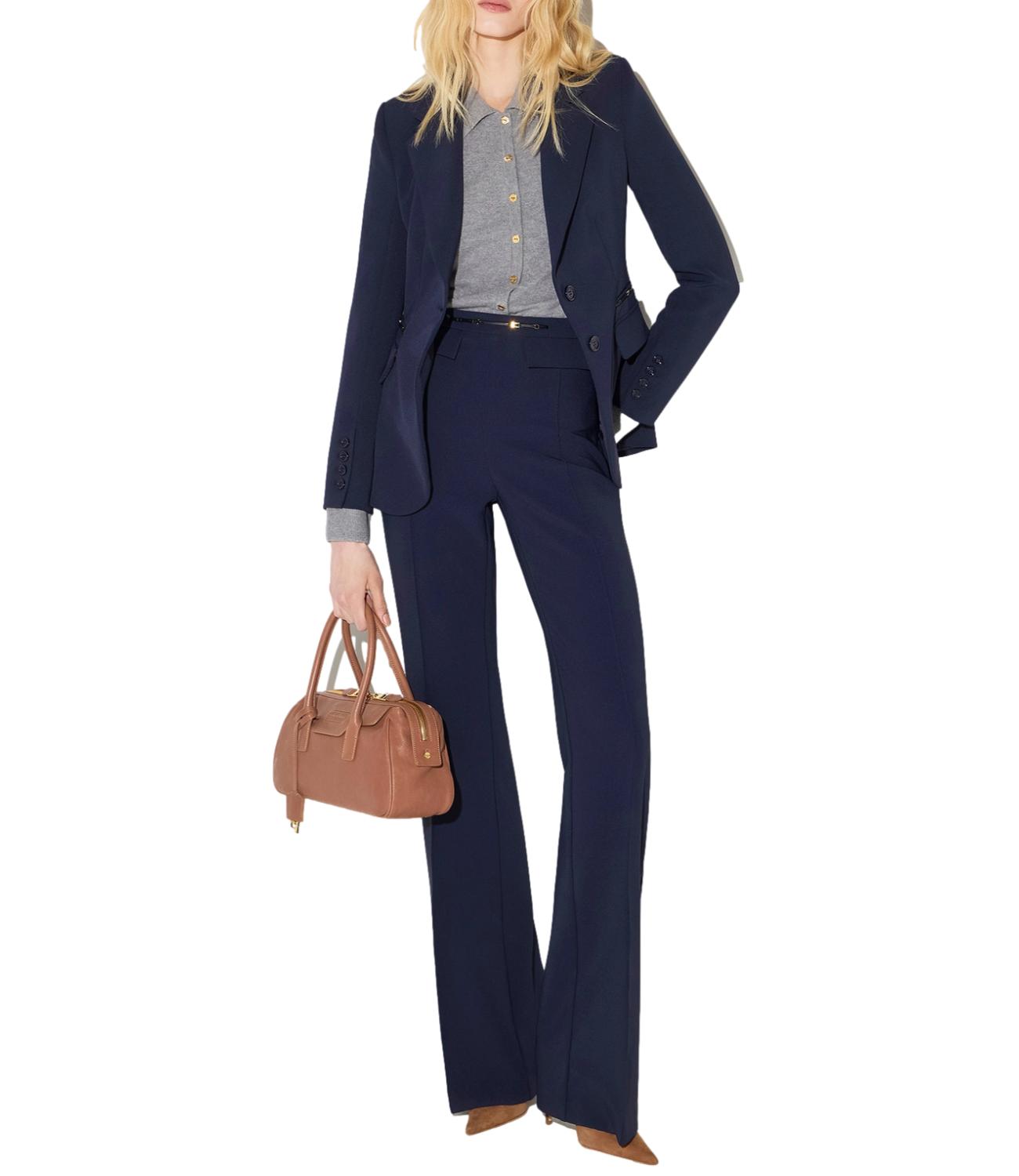 Elisabetta Franchi Pantalone da Donna - Blu Notte - Pa19666e2