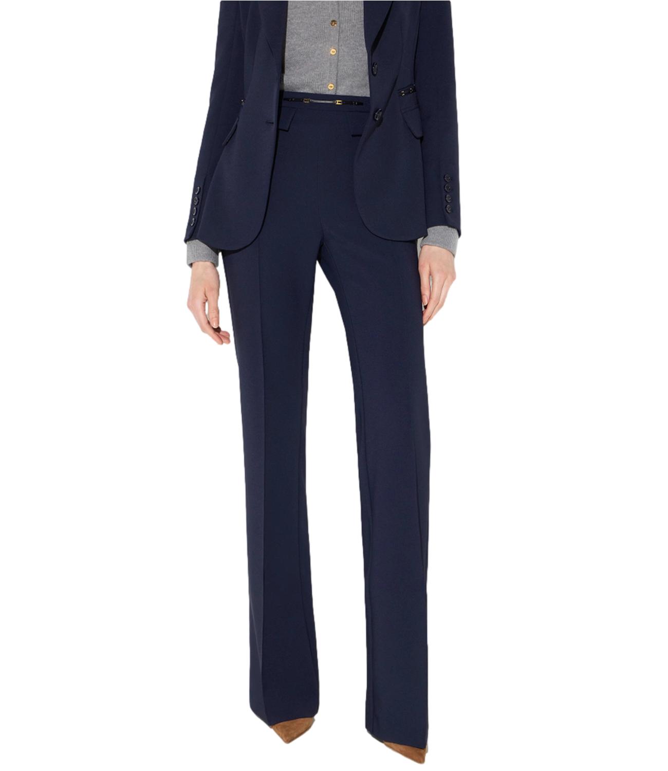 Elisabetta Franchi Pantalone da Donna - Blu Notte - Pa19666e2