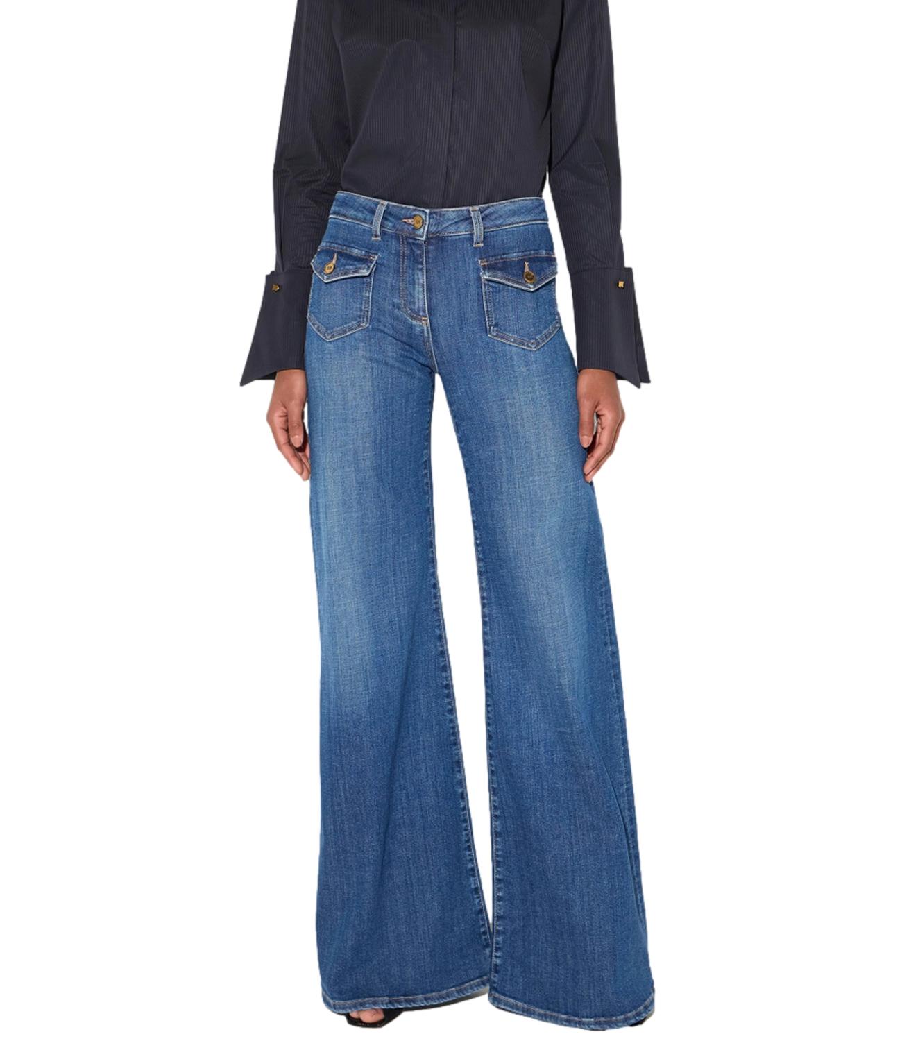 Elisabetta Franchi Jeans da Donna - Blue Vintage - Pj18n66e2