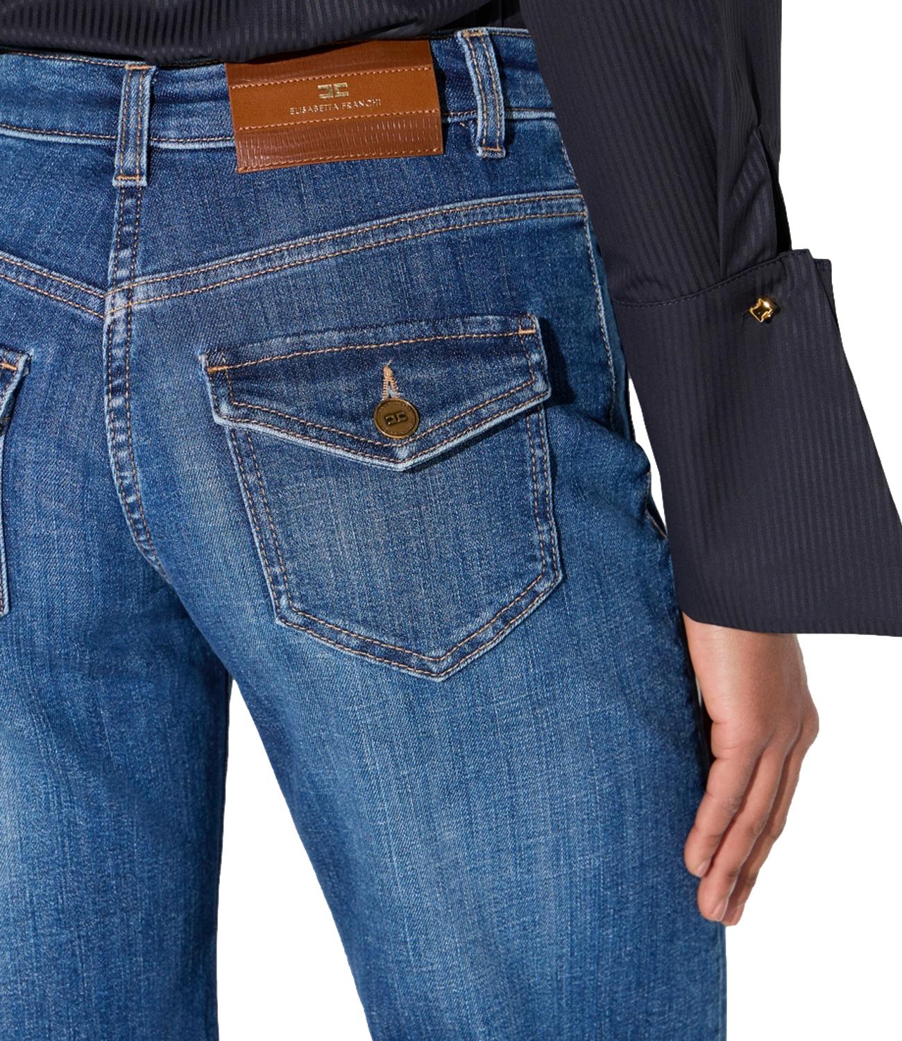 Elisabetta Franchi Jeans da Donna - Blue Vintage - Pj18n66e2